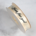 Panglica satin Just For You 2cm x 32m Crem