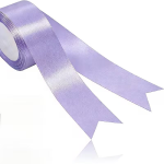 Set 10 role Panglica satin Lavanda 2cm total 229m - imagine 2