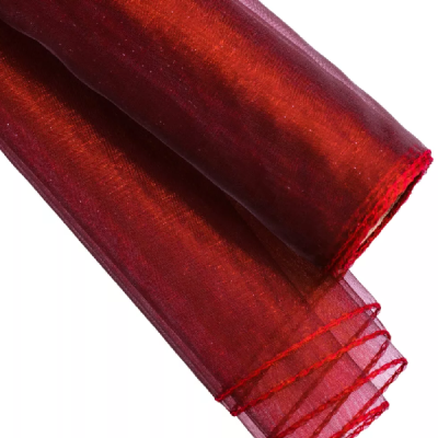 Sul Organza Snowy 47cm x 10m Bordo