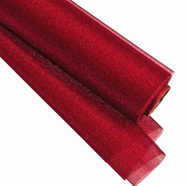 Sul Organza Snowy 47cm x 10m Rosu Sul Organza Snowy 47cm x 10m Bordo