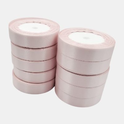 Set 10 role Panglica satin Roz gheata 2cm total 229m