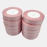 Set 10 role Panglica satin Roz antic 2cm total 229m