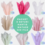 8 seturi Hartie Matase mix 43x60cm total 320 file