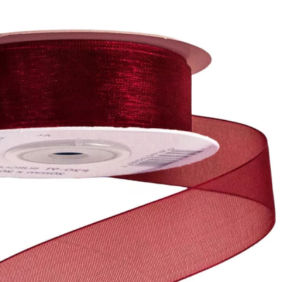 Panglica Organza 2cm×20m Bordo