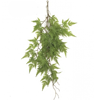 Feriga artificiala stelata verde cu inel 85cm