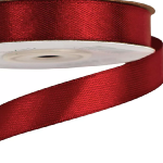 Panglica saten single 1.2cm x 23m Bordo