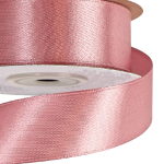 Panglica saten single 2.5cm x 23m Roz Antic