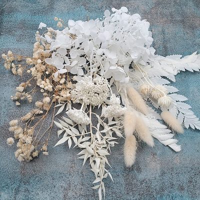 Set mix flori conservate si uscate, Mini Ivory Pack