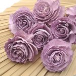 Capete Trandafiri Ming 6cm Liliac set x10