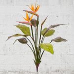 Strelitzia artificiala cu 3 flori H75cm