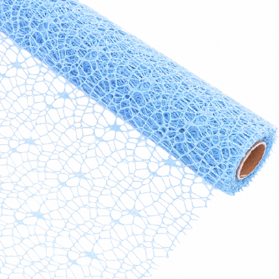 Rola plasa floristica Dantela 50cmx4.5m Baby Blue