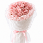 Hartie Matase satinata 50x70cm Blush pink set x20 - imagine 2