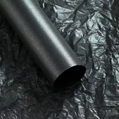 Hartie Matase satinata 50x70cm Negru set x20