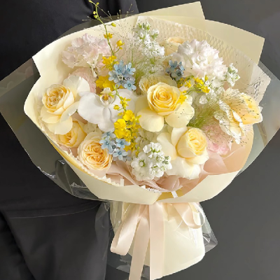 Hartie floristica mata 35x50cm set 20 Roz Pudra
