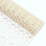 Rola plasa floristica Dantela 50cmx4.5m Ivory