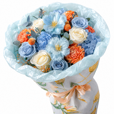Hartie Matase satinata bleo pastel