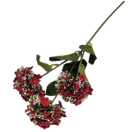 Creanga Hortensia artificiala 62cm Rosu