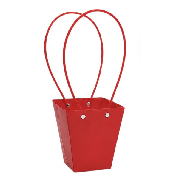 Set 10 buc Sacosa hartie, trapez 12cm Rosu Set 10 buc Sacosa hartie, trapez 12cm Rosu
