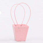 Set 10 buc Sacosa hartie, trapez 12cm Roz pal