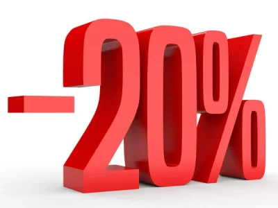 percent discount 20