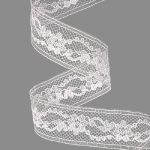 Panglica Dantela 21mm x 10m Alb