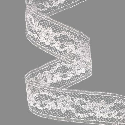 Panglica Dantela 21mm x 10m Alb