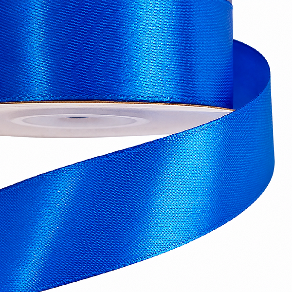 Panglica saten single 2.5cm x 23m Albastru Panglica saten single 2.5cm x 23m Albastru