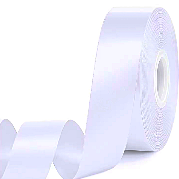 Panglica satin, single 4cm x 22m Alb Panglica satin, single 4cm x 22m Alb