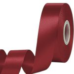 Panglica satin, single 4cm x 22m Bordo