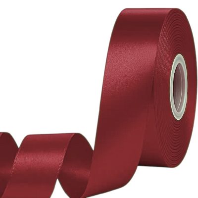 Panglica satin, single 4cm x 22m Bordo
