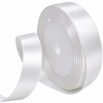 Panglica satin, single 2cm x 23m Alb