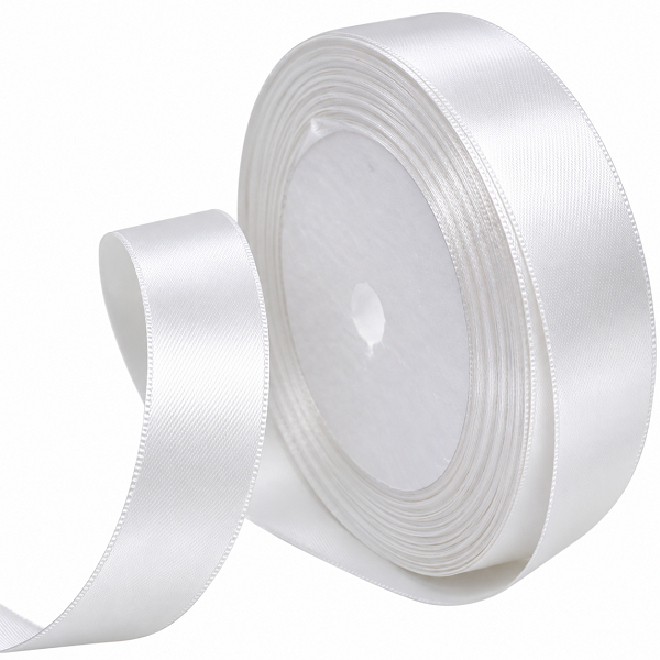 Panglica satin, single 2cm x 23m Alb Panglica satin, single 2cm x 23m Alb