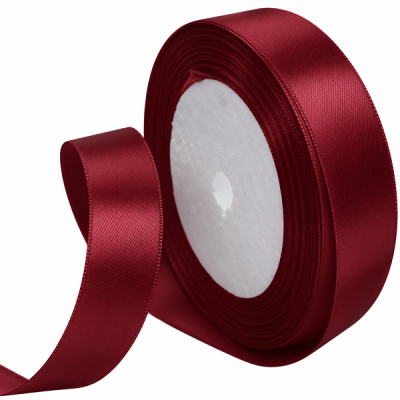 Panglica satin, single 2cm x 23m Bordo