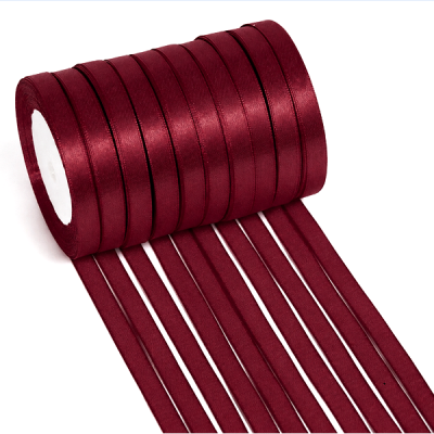 Set 10 role Panglica satin 1cm total 229m Bordo