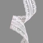 Panglica Dantela 21mm x 10m Alb