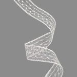 Panglica Dantela 17mm x 10m Alb