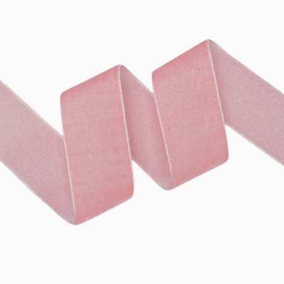 Panglica catifea, single 2.5cmx 9m Roz Icy