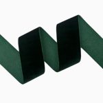 Panglica catifea, single 2.5cmx 9m Verde