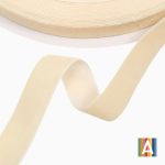 Panglica catifea, single 1cmx 9m Crem